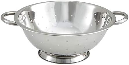 Winco Colander with Base, Stainless Steel