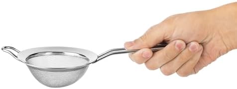 HIC Kitchen Fine Double Mesh Strainer, 18/8 Stainless Steel,