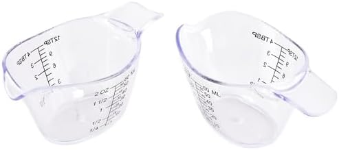 2 Pack Small Measuring Cups, 2oz/60ml Mini Measuring Cup