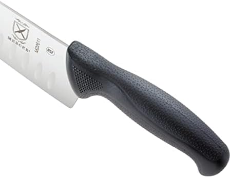 Mercer Culinary M22611 Millennia Black Handle, 10-Inch Granton Edge, Chef's