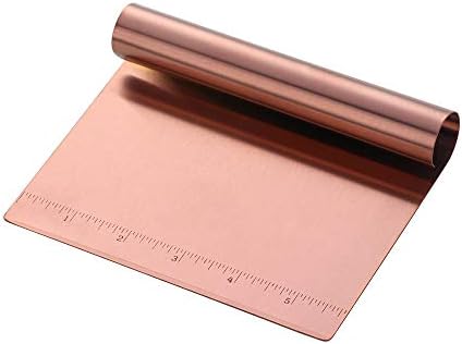 Stainless Steel Multifunctional Flour Scraper Mirror Polished Cake & Pizza