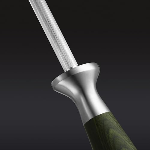 HexClad 9" Knife Honing Rod, Sharpen and Straighten Knife Blades