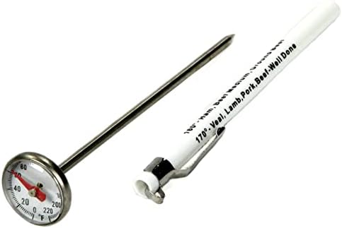 Chef Craft Select Instant Read Thermometer, 5.5 inches in Length, Stainless