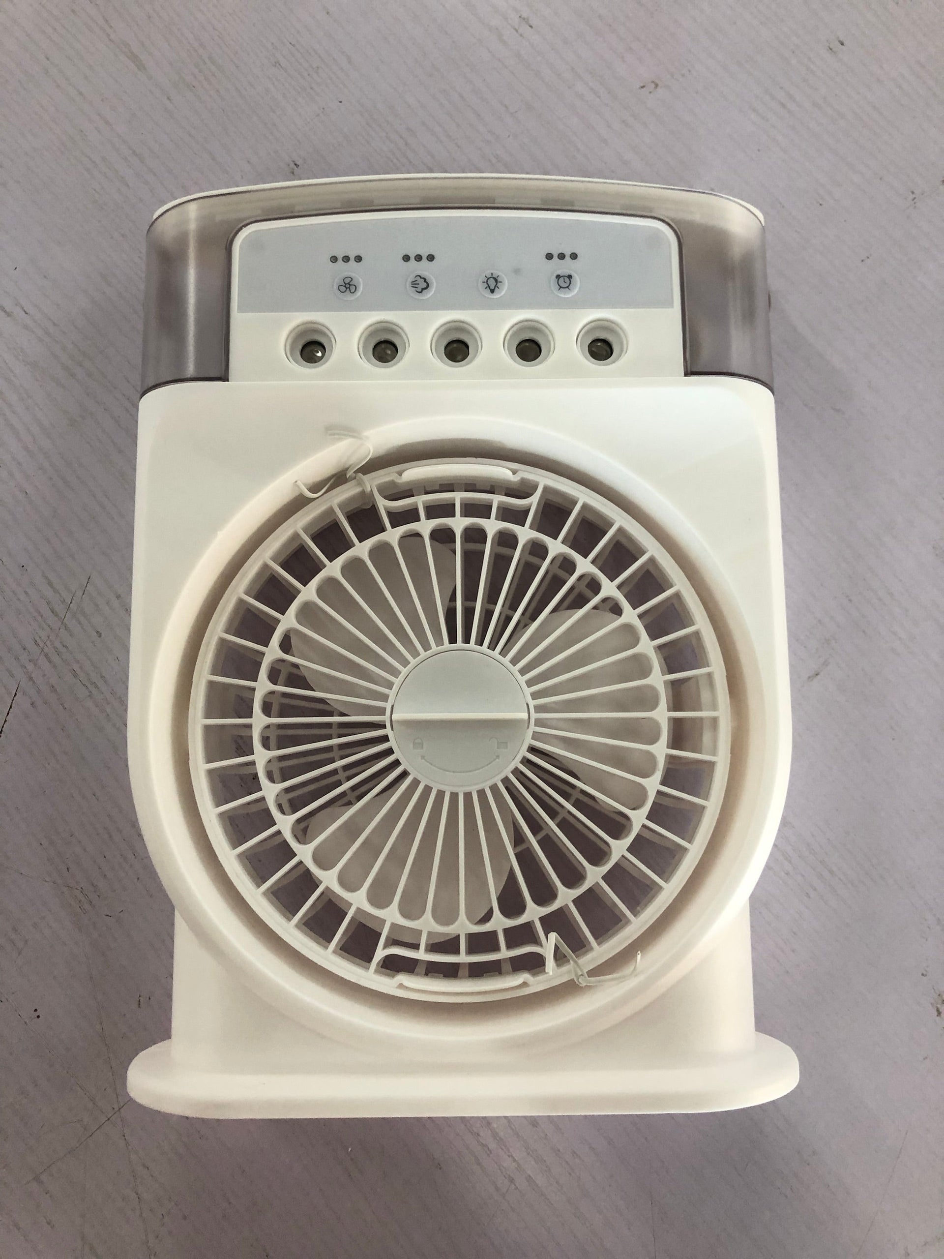 Portable 5-Spray USB Air Cooler & Humidifier with 7 LED Lights