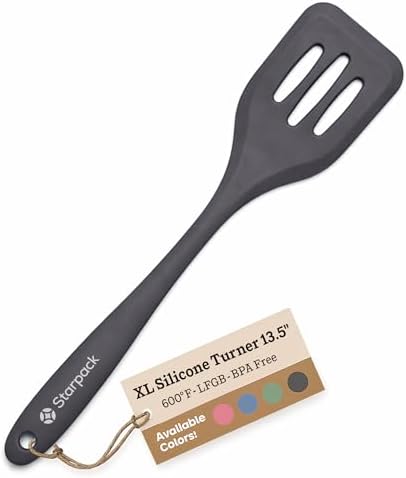 Starpack 'Head Turner' XL Premium Silicone Turner and Slotted Spatula 13.5"