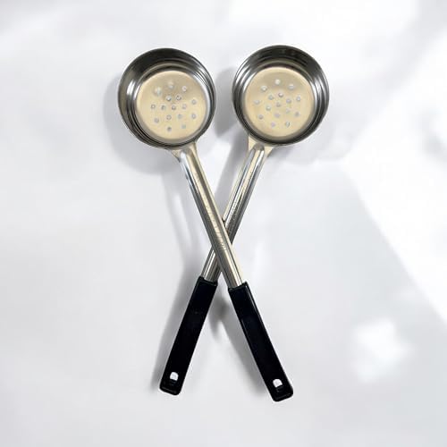 6 oz Slotted Stainless Steel Portion Control Ladle Spoodle -