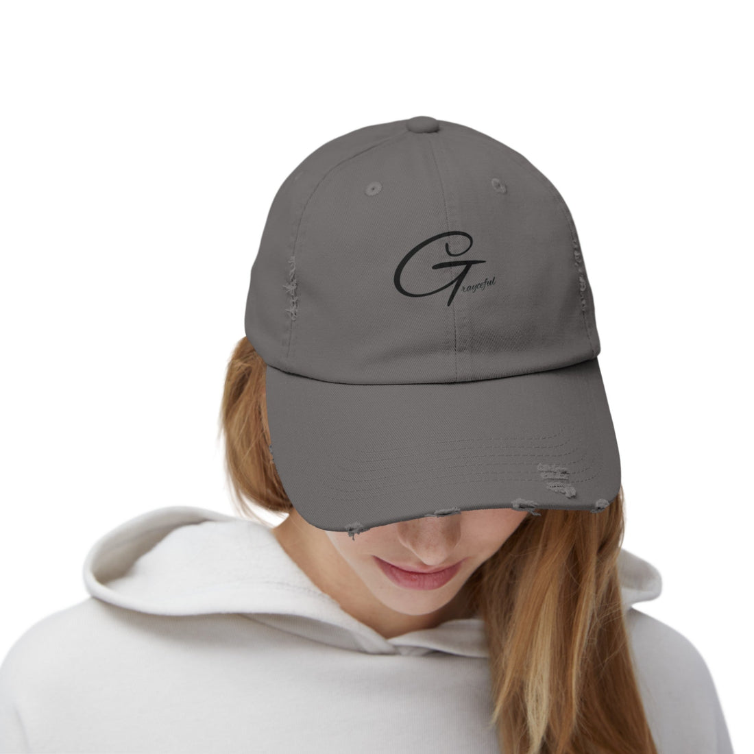 Distressed Cotton Baseball Cap - Unisex Casual Minimalist Hat