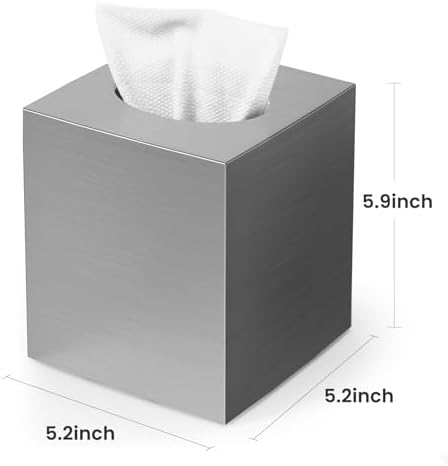 Tissue Box Cover, Square Plastic Tissue Holder