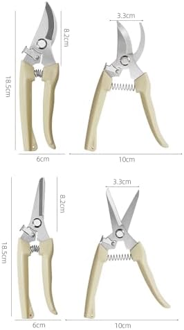 Garden Flower Shears Pruning Shears 6.9 inches Straight and Bypass Scissors