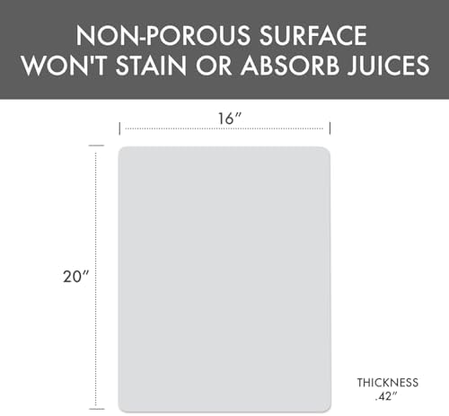 Dexas NSF Certified Polysafe Pastry Board, 16 x 20 Inches, Reversible Kitchen