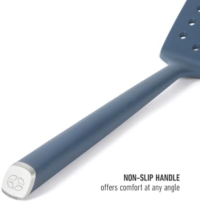 Calphalon Edge Silicone Slotted Turner, Flexible Silicone Slotted Spatula