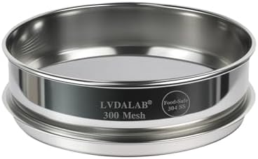8" Full 304 Stainless Steel Lab Sieve, 300 Mesh