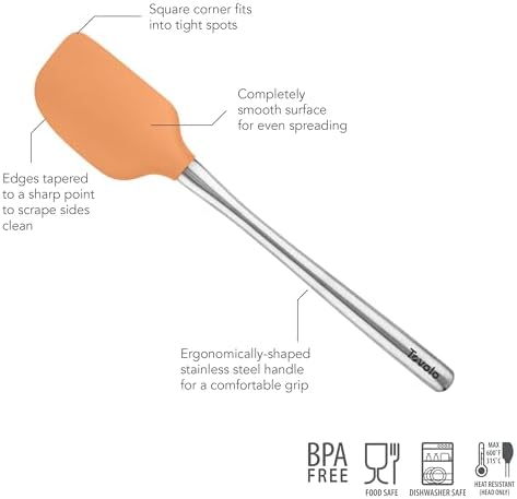 Tovolo Flex-Core Silicone Spatula Metal Handle