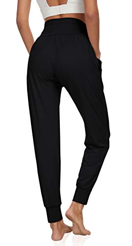 Women's Cozy Yoga Joggers Pants Loose Workout Sweatpants Comfy Lounge Pants with Pockets