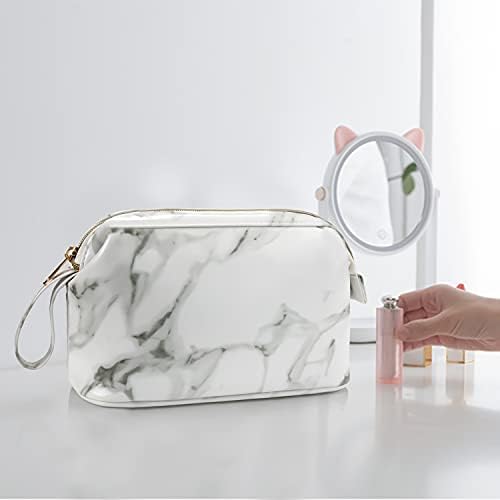 OCHEAL Small Marble Makeup Bag, Small Cosmetic Bags