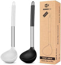 BUNDLEPRO Silicone Soup Ladle Spoon Kitchen Utensils, 2 Pack