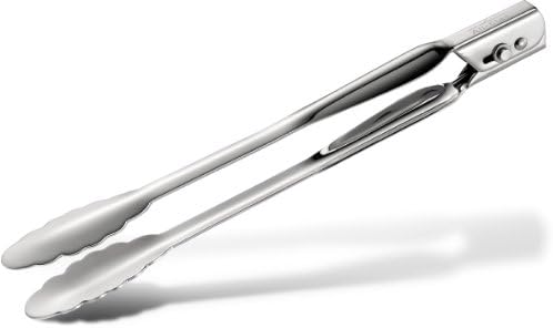 All-Clad Stainless Steel 12-inch Locking Tongs, Kitchen Tools
