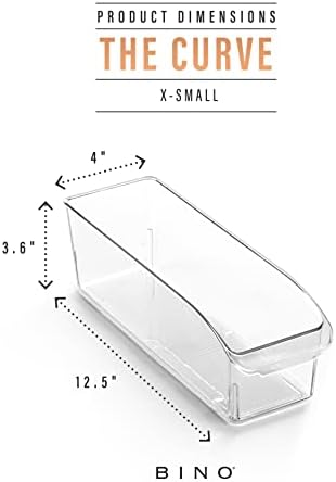 BINO | Plastic Storage Bins, Small | THE CURVE COLLECTION | Multi-Use Organizer