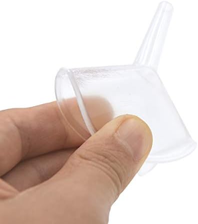 Small Plastic Funnel Set, 2.16 Inch Clear Mini Funnels