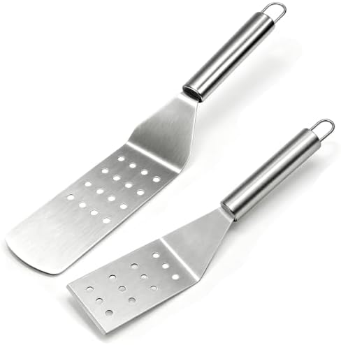 Stainless Steel Griddle Spatula Set, 15.7 and 13 in