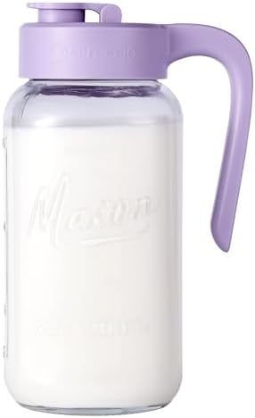 Mason Jar Pitcher, 64 oz, Glass Pitcher