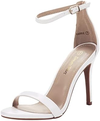 Women's Black Stiletto Ankle Strap Sandals Open Toe Party Heels - Image 22