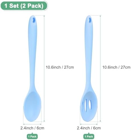M METERXITY 2-Pack Silicone Spoons