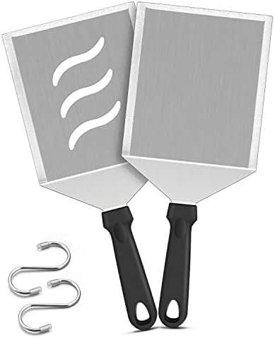 HaSteeL Metal Spatula Set, Large Griddle Spatula Tools