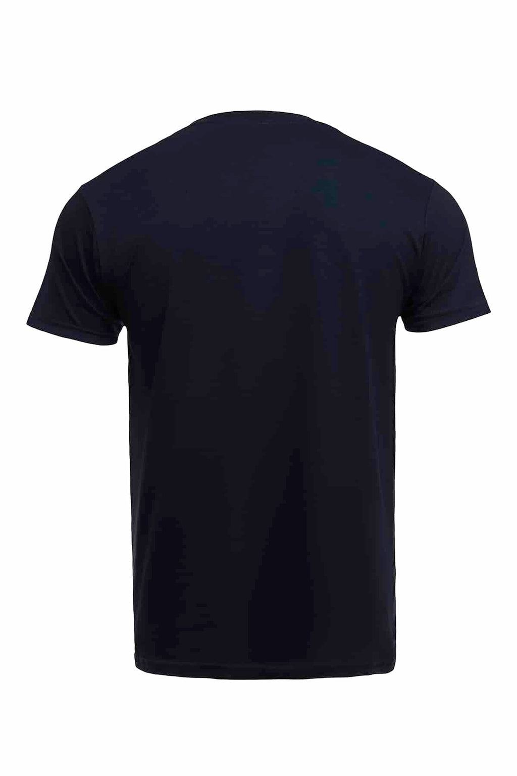 Men's Navy Short Sleeve T-Shirt with American Flag Pocket - Image 3