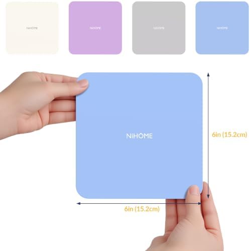 NiHome Silicone Jar Opener Gripper Pads, 6 In