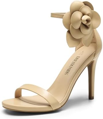 Women's Black Stiletto Ankle Strap Sandals Open Toe Party Heels - Image 14