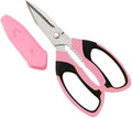 BoFuYuan Utility Scissors All Purpose heavy duty 8-Inch Pink