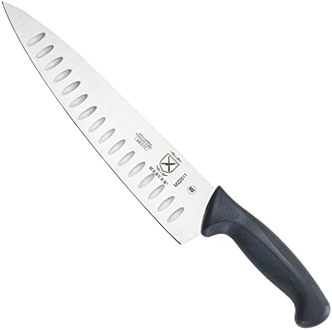 Mercer Culinary M22611 Millennia Black Handle, 10-Inch Granton Edge, Chef's