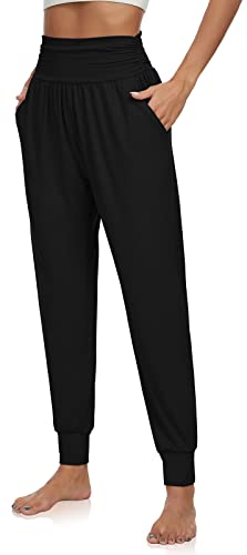 Women's Cozy Yoga Joggers Pants Loose Workout Sweatpants Comfy Lounge Pants with Pockets