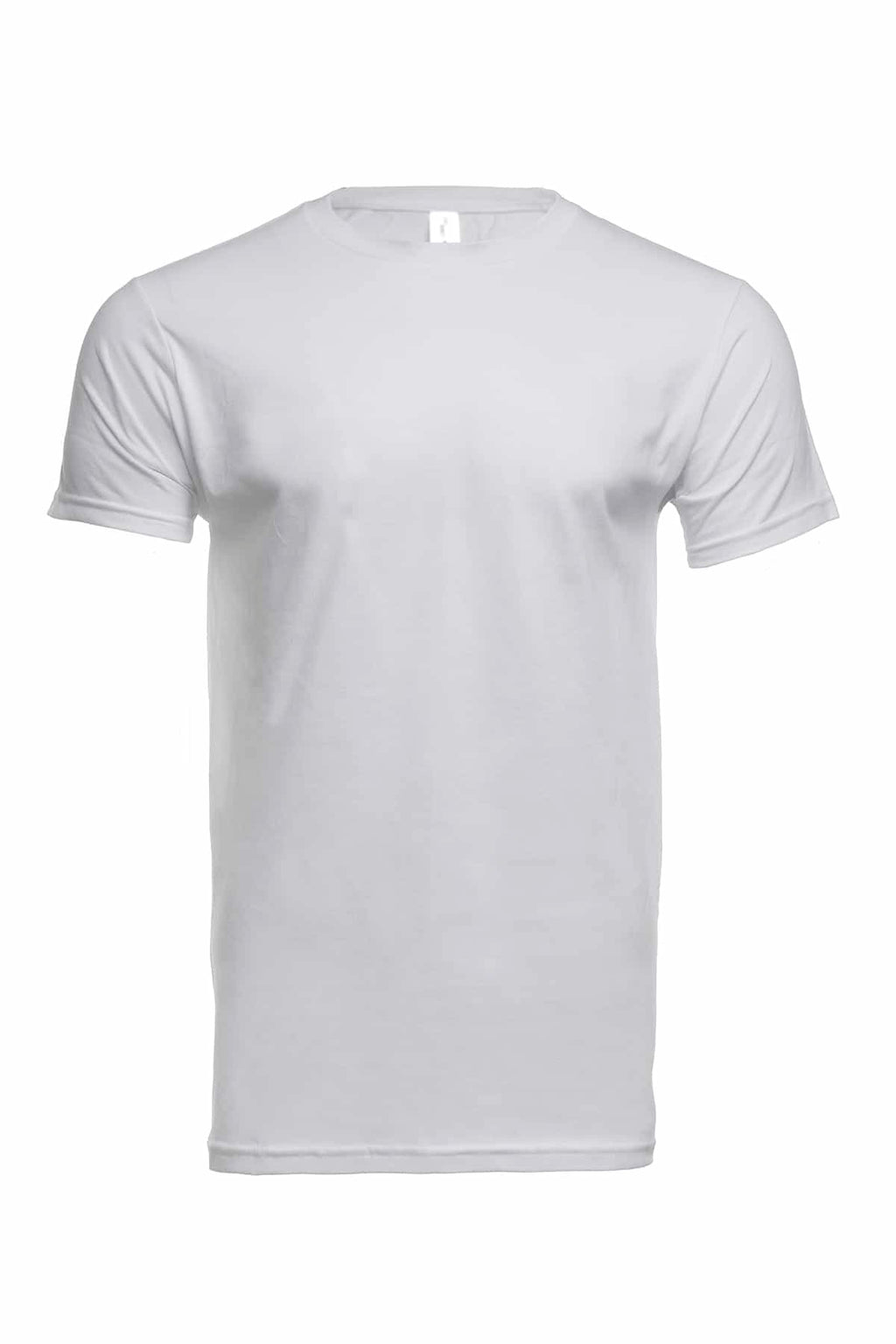 Classic White Crew Neck T-Shirt Made in the USA - Image 2