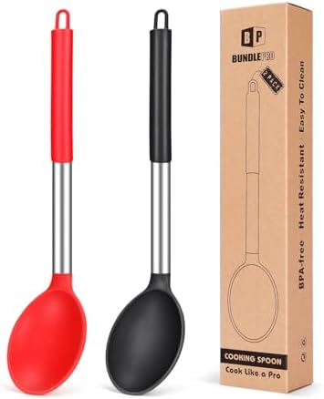BUNDLEPRO Silicone Cooking Spoons