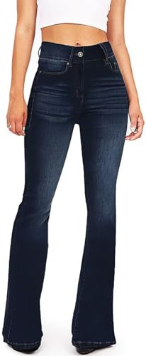 Rfm Jeans - KDF Flare Jeans for Women Womens Bootcut Bell Bottom Jeans High Waisted Stretch Slimming Bell Bottoms Jeans