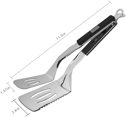 11.5-inch Stainless Steel Tongs