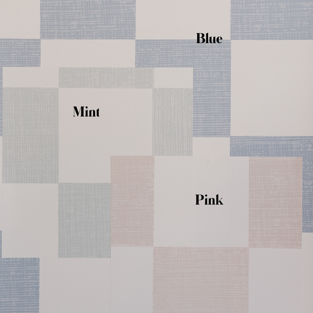 Devin Geometric Removable Wallpaper in Light Blue and Beige
