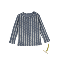 The Printed Long Sleeve Tee -  Linear Stem