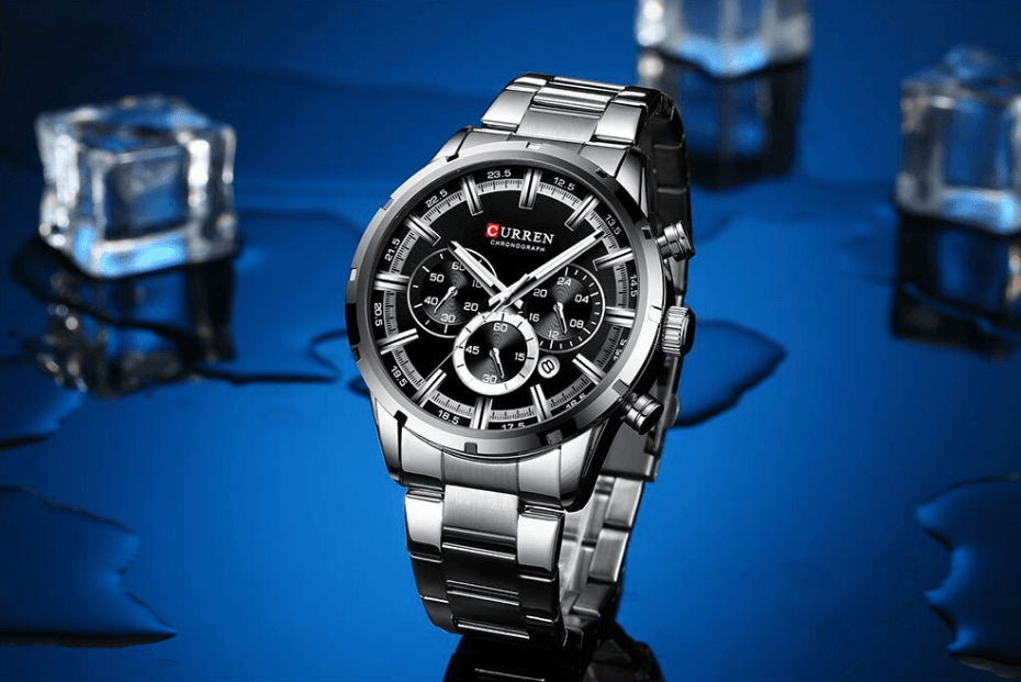 CURREN Men's Waterproof Sport Chronograph Watch with Date Display