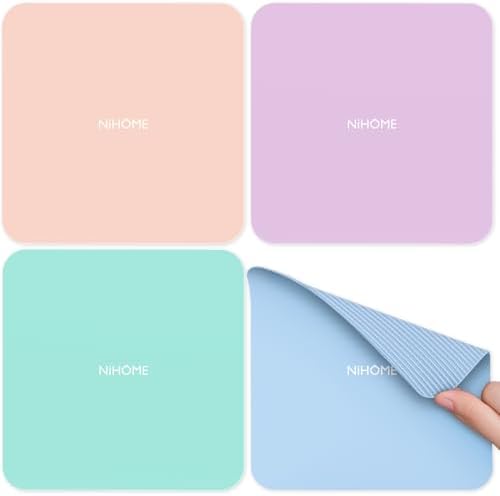 NiHome Silicone Jar Opener Gripper Pads, 6 In