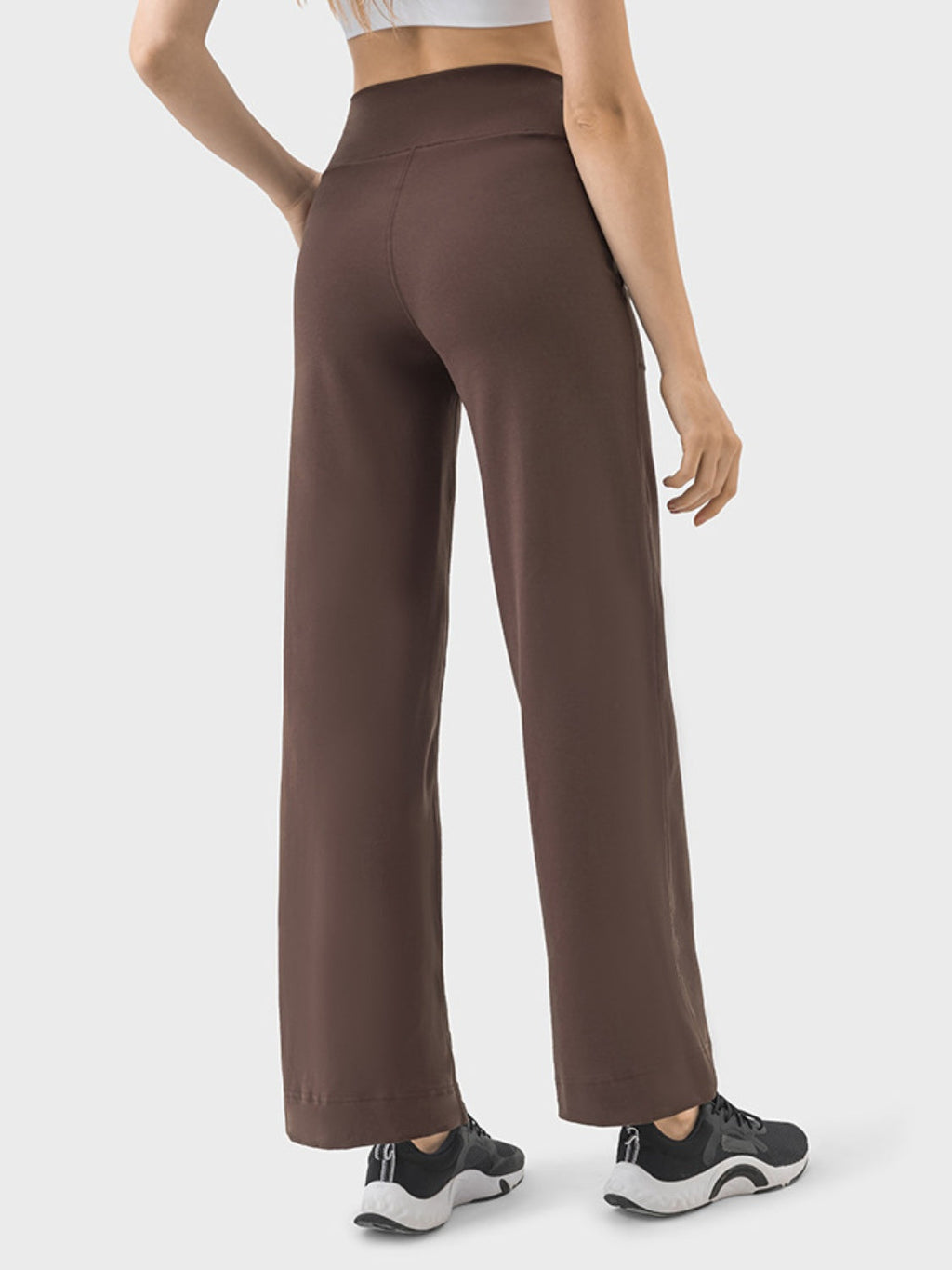Women's Drawstring Active Pants with Pockets in Blue - Image 8