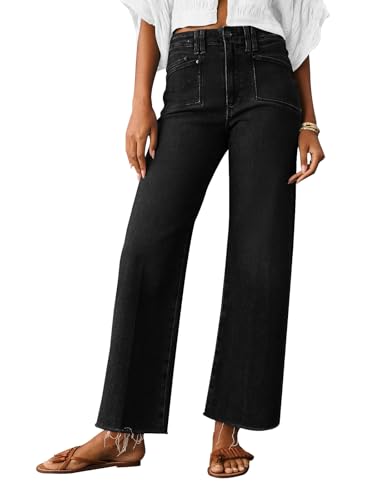Celine Jeans - Jeans for Women Wide Leg Baggy High Waist Boyfriends Straight Leg Stretchy Denim Pants Trendy Fall 2024