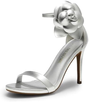 Women's Black Stiletto Ankle Strap Sandals Open Toe Party Heels - Image 13