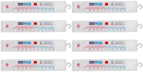 10 Pack Refrigerator Thermometers, 8 Pack Fridge Freezer Thermometers,