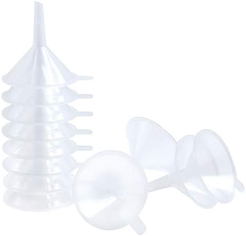 Small Plastic Funnel Set, 2.16 Inch Clear Mini Funnels