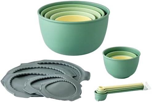 Bamboozle Astrik Mega Baking Bundle| 5 Piece Mixing Bowl Set | Measuring Cups