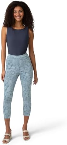 HUE Women's Ultra Soft High Waist Denim Capri Leggings