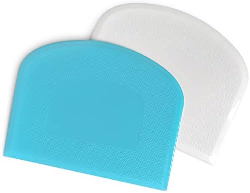 ALLTOP Bowl Spatula & Bench Scraper, Flexible Plastic Multipurpose Kitchen